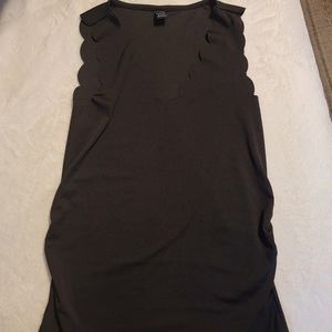 Maternity Scallop Trim Top